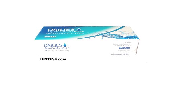 Dailies Aqua Miopía Lentes de contacto LENTES4.com Ángulo Superior 1