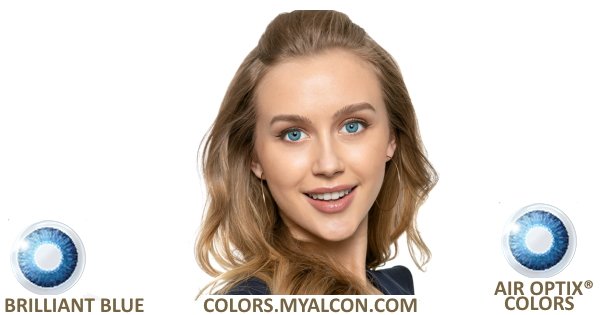 Air Optix Colors con graduación - LENTES4.com - colors.myalcon.com - Brilliant Blue V1