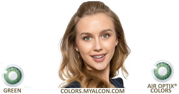 Air Optix Colors sin graduación - LENTES4.com - colors.myalcon.com - Green V1